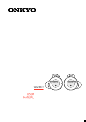 Onkyo W800BT User Manual