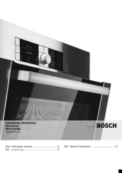 Bosch HMT84G451 Instruction Manual