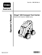 Toro Dingo 220 Operator's Manual