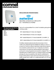 Comnet NetWave NW7 Installation And Operation Manual