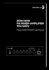 DaytonAudio DA20T User Manual