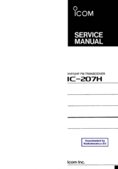 Icom IC-207H Service Manual