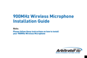 Panasonic ARB-HT3G Installation Manual