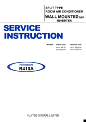 Fujitsu AOU 9RLFW1 Service Instruction