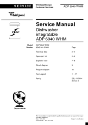 Whirlpool ADP 6940 WHM Service Manual