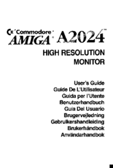 Amiga A2024 User Manual