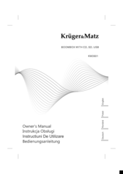 Kruger&Matz KM3901 Owner's Manual