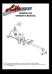 LifeSpan ROWER-405 Owner's Manual