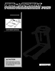 ICON Health & Fitness PROFORM PERFORMANCE 750 User Manual