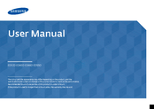 Samsung ED55D User Manual