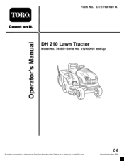 Toro 74585 Operator's Manual