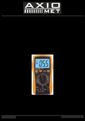 Axio MET AX-582 Operation Manual