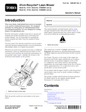 Toro Recycler 21131 Operator's Manual