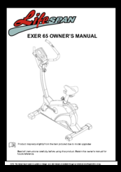 LifeSpan EXER 65 Owner's Manual