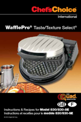 Chef S Choice 830 Wafflepro Manuals Manualslib
