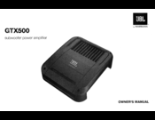 JBL GTX500 Owner's Manual