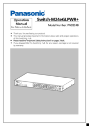 Panasonic PN28248 Operation Manual