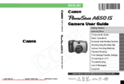 Canon Powershot A650 IS User Manual