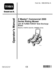Toro 74142TE Operator's Manual