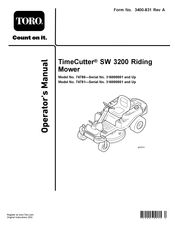 Toro TimeCutter 74781 Operator's Manual