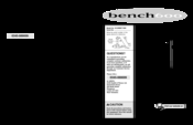 Weslo bench600 User Manual