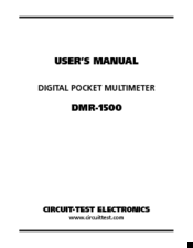 Circuit-test DMR-1500 User Manual