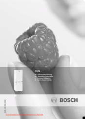Bosch KGN 39P90 Operating Instructions & User Manual