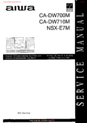 Aiwa CA-DW700M Service Manual