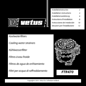 Vetus FTR470 Installation Instructions Manual