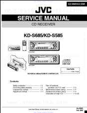 JVC KD-S685 Service Manual