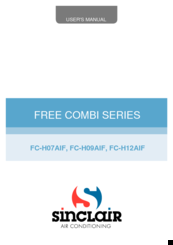 Sinclair FC-H07AIF User Manual