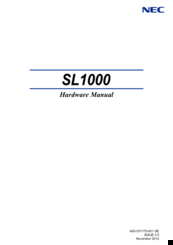 Nec SL1000 Hardware Manual