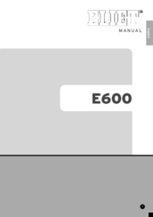 Eliet E600 Manual