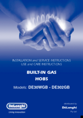 DèLonghi DE30WGB Installation And Service Instructions Manual