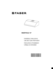 Faber MAES3010SS600-B Installation Instructions Manual