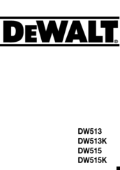 DeWalt DW513 User Manual