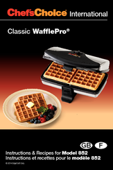 chef's choice 852 classic wafflepro 2 square waffle maker