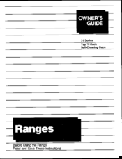 Tappan 31 series Owner's Manual