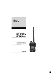 Icom IF60V Instruction Manual