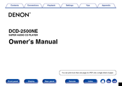 Denon DCD-2500NE Owner's Manual