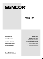 Sencor SWS 105 User Manual