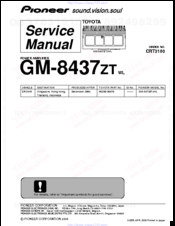 Pioneer GM-8437ZT Service Manual