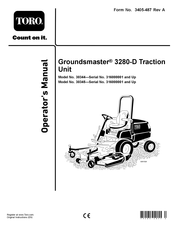 Toro Groundsmaster 30345 Operator's Manual