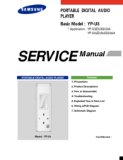 Samsung YP-U3 Service Manual