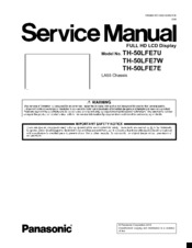 Panasonic TH-50LFE7U Servise Manual