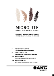 AKG MICROLITE User Instructions