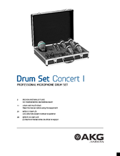 AKG Drum Set Concert I User Instructions
