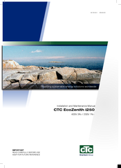 CTC Union EcoZenith i250 Installation And Maintenance Manual