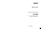 NF WF1943B Instruction Manual