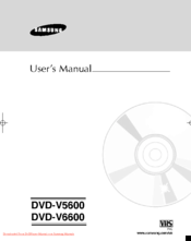 Samsung DVD-V5600 User Manual